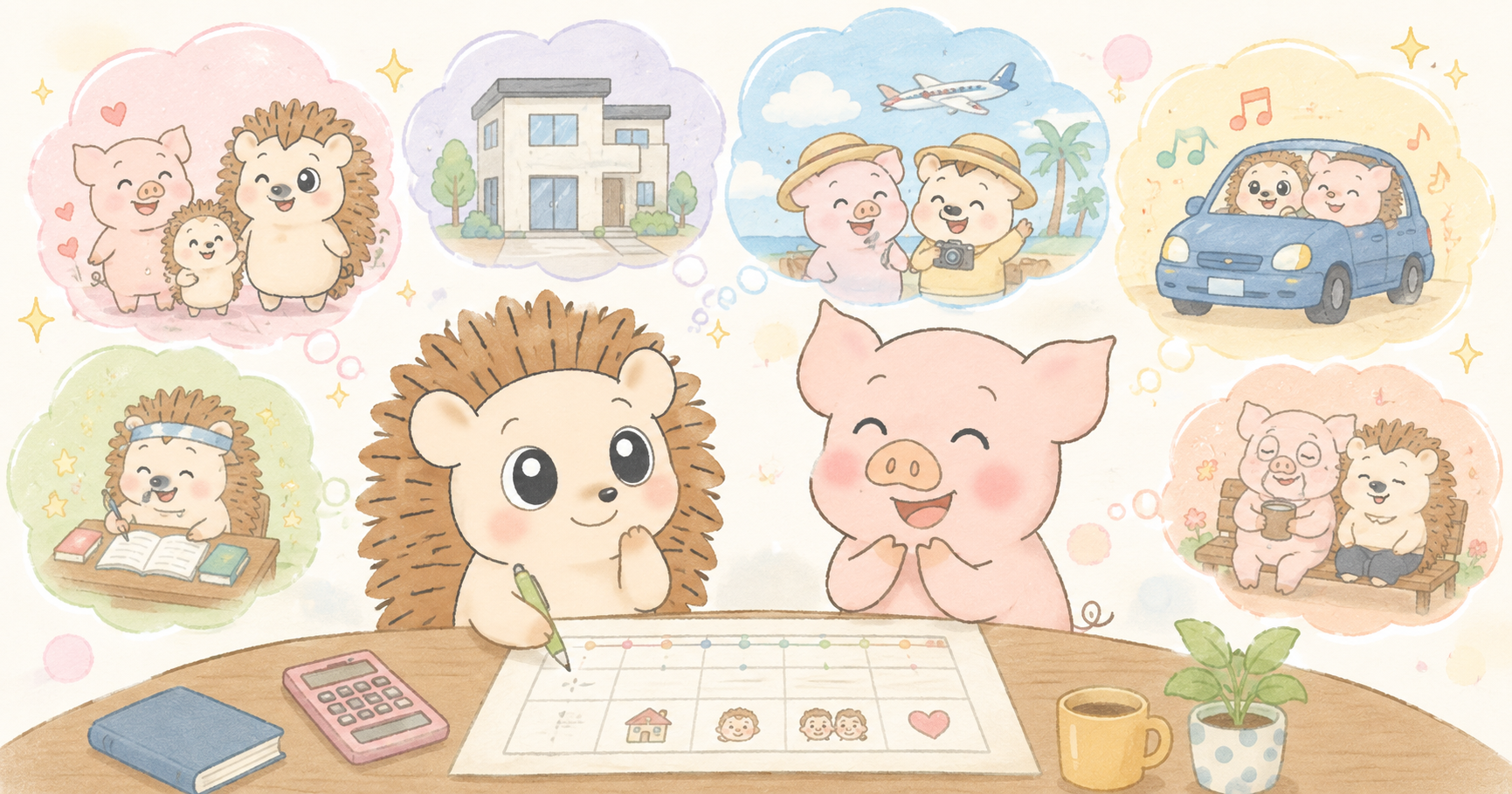 子供部屋のエアコン購入と目的別貯金を考えるハリーとトン吉のアイキャッチ画像